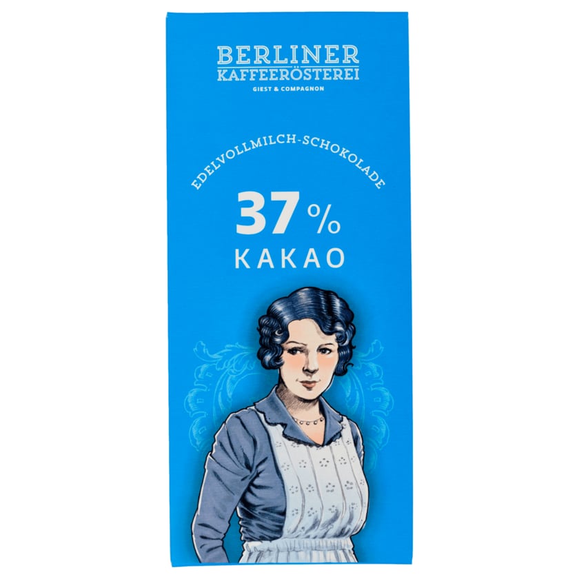 Berliner Kaffeerösterei Edelvollmilchschokolade 43% Kakao 100g